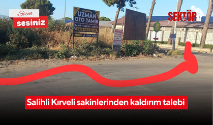 Salihli Kırveli sakinlerinden kaldırım talebi