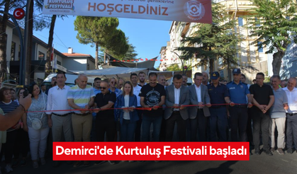 Demirci'de Kurtuluş Festivali başladı