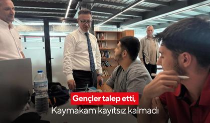 Somalı gençler talep etti, Kaymakam kayıtsız kalmadı