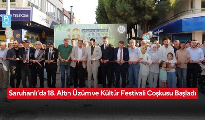Üzümün başkenti Saruhanlı’da festival heyecanı... Kortej yürüyüşü renkli görüntülere sahne oldu