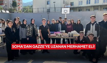 Soma’da yürek ısıtan dayanışma... Öğrenciler gelirlerini Gazze’ye bağışladı!