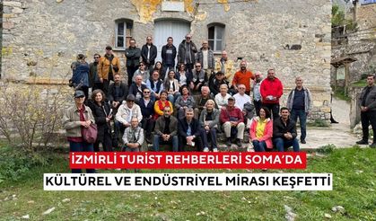 İzmirli turist rehberleri Soma’da kültürel ve endüstriyel mirası keşfetti