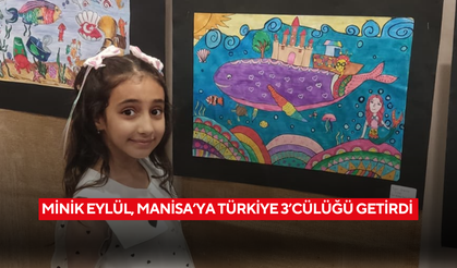 Minik Eylül, Manisa’ya Türkiye 3’cülüğü getirdi