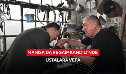 Manisa’da Regaip Kandili’nde ustalara vefa