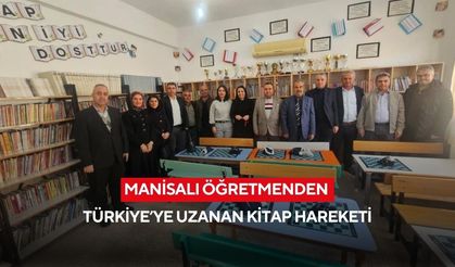 Manisalı öğretmenden Türkiye’ye uzanan kitap hareketi