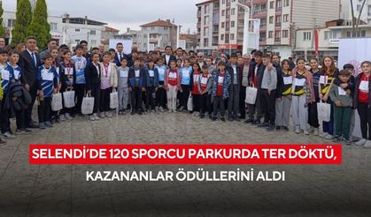 Selendi’de 120 sporcu parkurda ter döktü, kazananlar ödüllerini aldı