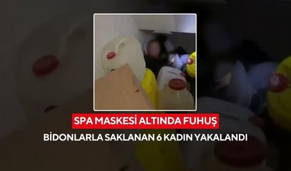 SPA salonunda fuhuş tuzağı! Kadınlar bidonlarla kapatılan gizli odanın içinden çıktı