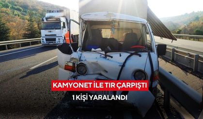 Manisa'da kamyonet ile tır çarpıştı: 1 kişi yaralandı