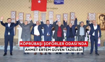 Köprübaşı Şoförler Odası’nda Ahmet Ertem güven tazeledi