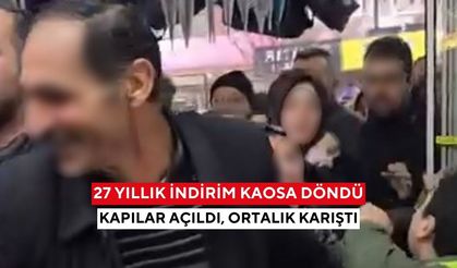 27. yıl indirimi kabusa döndü... Kapılar açıldı, vatandaşlar birbirini ezdi