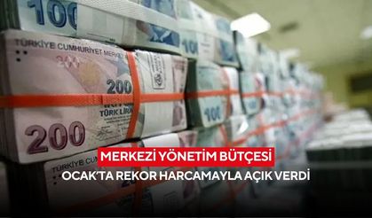Merkezi yönetim bütçesi Ocak’ta rekor harcamayla açık verdi