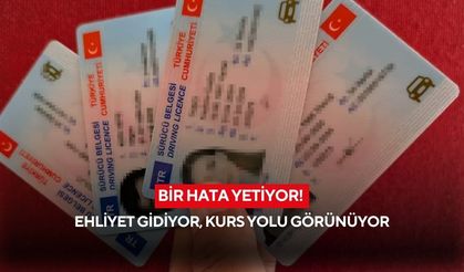 Trafikte bir hata yetiyor! Ehliyet gidiyor, kurs yolu görünüyor