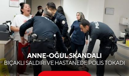 20 yaşındaki genç, annesinin sevgilisini bıçakladı... Anne polis memurunu tokatladı