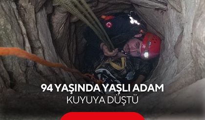 Bahçedeki su kuyusu kabusa döndü! 94 yaşındaki adam kuyuya düştü!