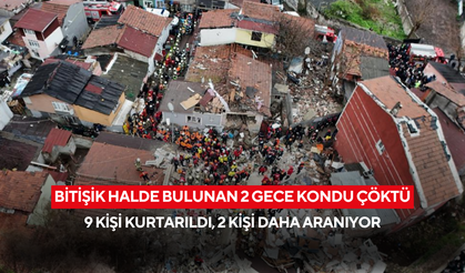 Çöken binalarda enkaz altında kalanları kurtarılma çalışması devam ediyor