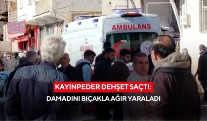 Kayınpeder dehşet saçtı: Damadını bıçakla ağır yaraladı