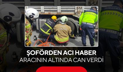 Aracını tamir ederken gelen ölüm! Tır şoförü tekerlerin altında kaldı...