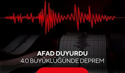 AFAD duyurdu: 4.0 büyüklüğündeki deprem Salihli'de de hissedildi