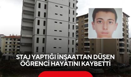 İnşaatta acı son: Liseli öğrencinin hayatını kaybettiği anlar kamerada