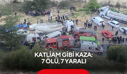 Katliam gibi kaza: 7 ölü, 7 yaralı