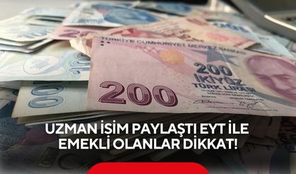 Uzman isim paylaştı EYT ile emekli olanlar dikkat!