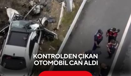 Kontrolden çıkan otomobil can aldı