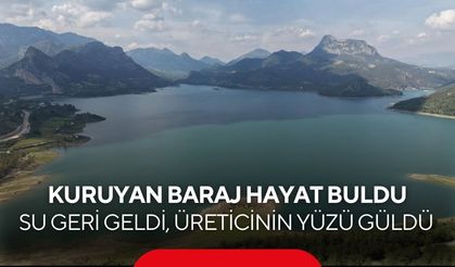 Mucize gibi değişim! Kuruyan baraj bir yılda yüzde 84 doldu, üreticinin yüzü güldü...