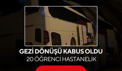 Okul gezisinde 20 öğrenci zehirlenme şüphesiyle hastaneye kaldırıldı