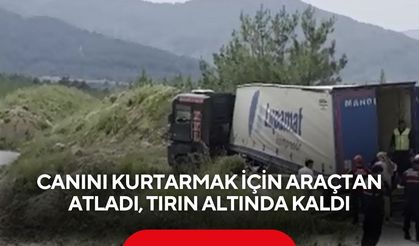 Devrilen dorsenin altında kalan şoför kurtarılamadı