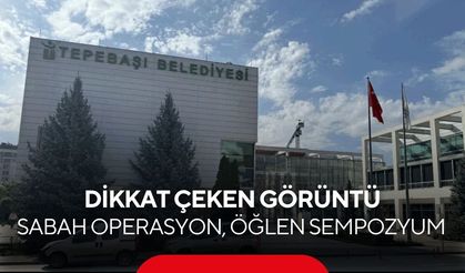 Tepebaşı Belediyesi’ne operasyon! Gözaltılar sürerken başkan sempozyumda...