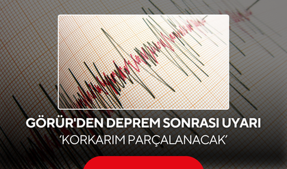 Prof. Dr. Naci Görür'den kritik uyarı... 'Korkarım parçalanacak'