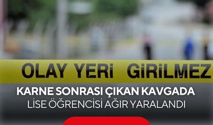 Karne günü bıçaklanan 10'uncu sınıf öğrencisi ağır yaralandı