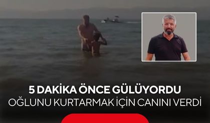 Oğlunu kurtarmak isterken hayatını kaybetmişti | Baba ve oğulun son görüntüleri ortaya çıktı...