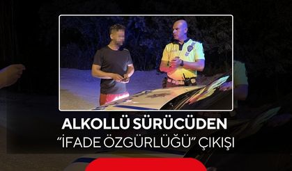 Polis noktasını görünce park etti ama kurtulamadı |  Alkollü sürücüden “İfade özgürlüğü” çıkışı...