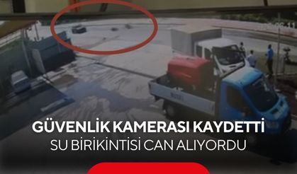 Su birikintisi ölümle burun buruna getirdi! Motosiklet karşı şeride savruldu...