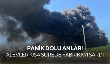 Panik Dolu Anlar! Dumanlar Kilometrelerce Uzaklıktan Görüldü