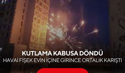 Havai fişek kutlaması kavgaya döndü! Site bahçesi savaş alanına döndü...