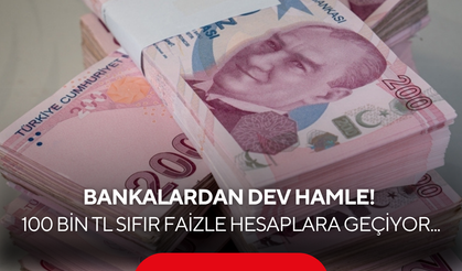 Temmuz ayında bankalardan dev hamle! Tam 100 bin TL sıfır faizle hesaplara geçiyor...