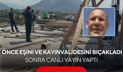 Eşini ve kayınvalidesini bıçakladı! İntihar girişimini canlı yayınladı