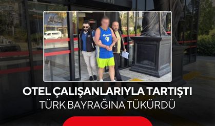Alanya’da İngiliz turist Türk bayrağına tükürdü! Tutuklanarak cezaevine gönderildi...