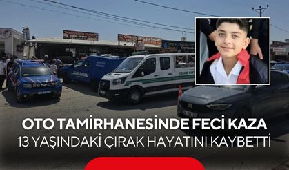 Oto tamirhanesinde feci kaza! 13 yaşındaki çırak hayatını kaybetti