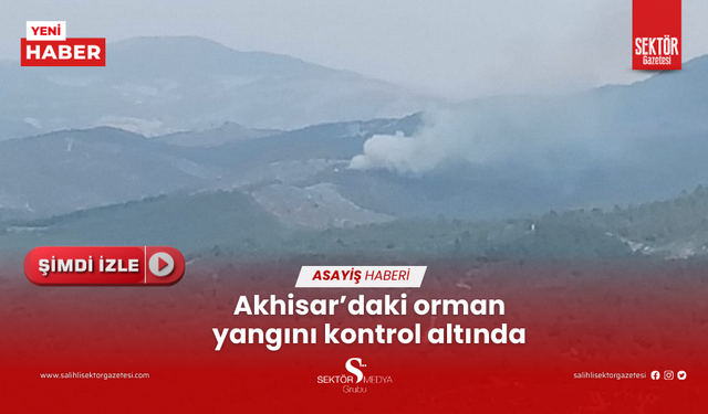 Akhisar'daki orman yangını kontrol altında