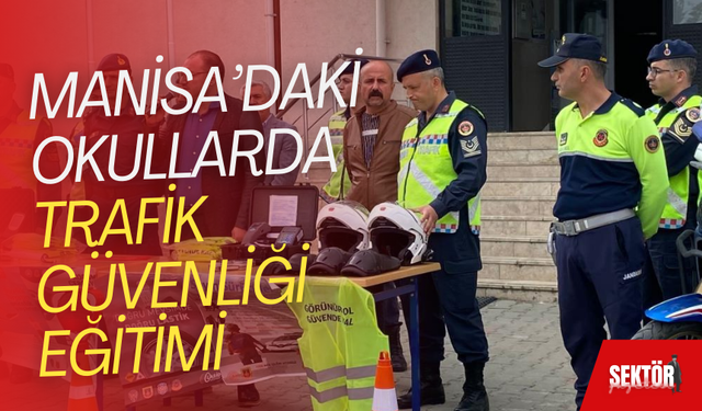 Manisa’daki okullarda trafik güvenliği eğitimi