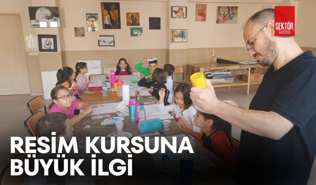 Resim kursuna büyük ilgi