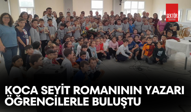 Koca Seyit romanının yazarı öğrencilerle buluştu