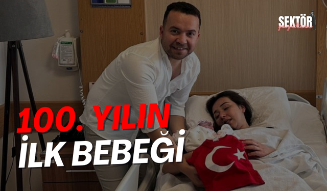 100. yılın ilk bebeği Manisa'da dünyaya geldi