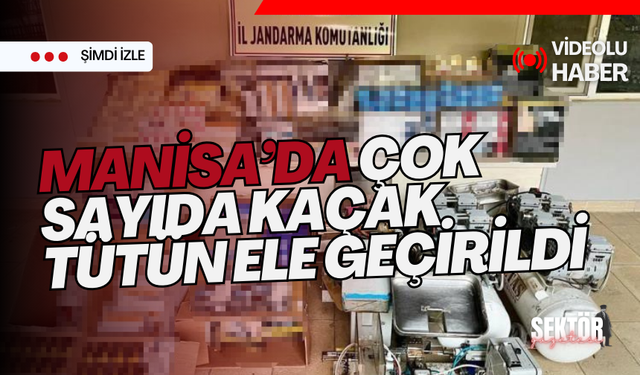 Manisa’da çok sayıda kaçak tütün ele geçirildi