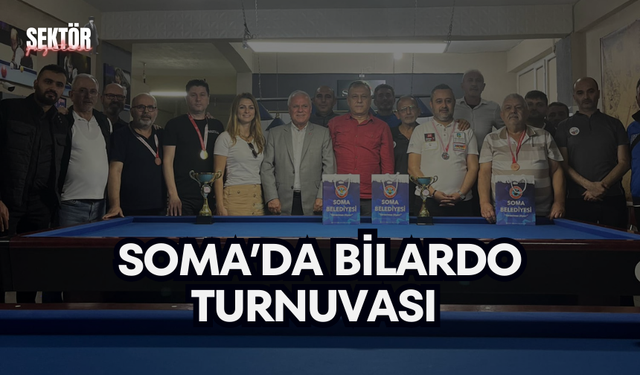 Soma’da bilardo turnuvası