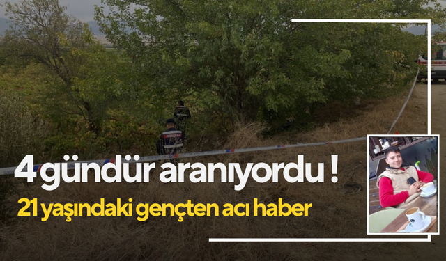 Manisa'da 4 gündür kayıp olarak aranan genç motosiklet kazasında öldü