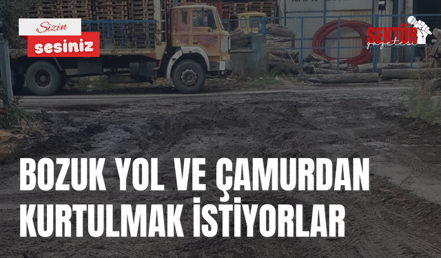 Bozuk yol ve çamurdan kurtulmak istiyorlar